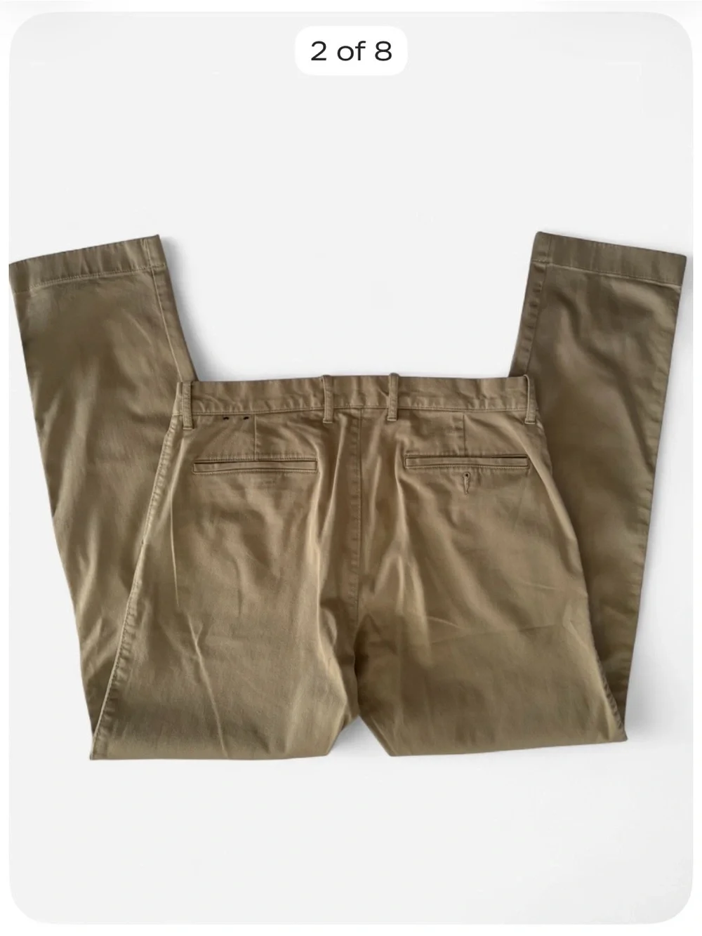 J.Crew Original Chino Men’s 33x32 Slim Fit Khaki Stretch Pants Tan